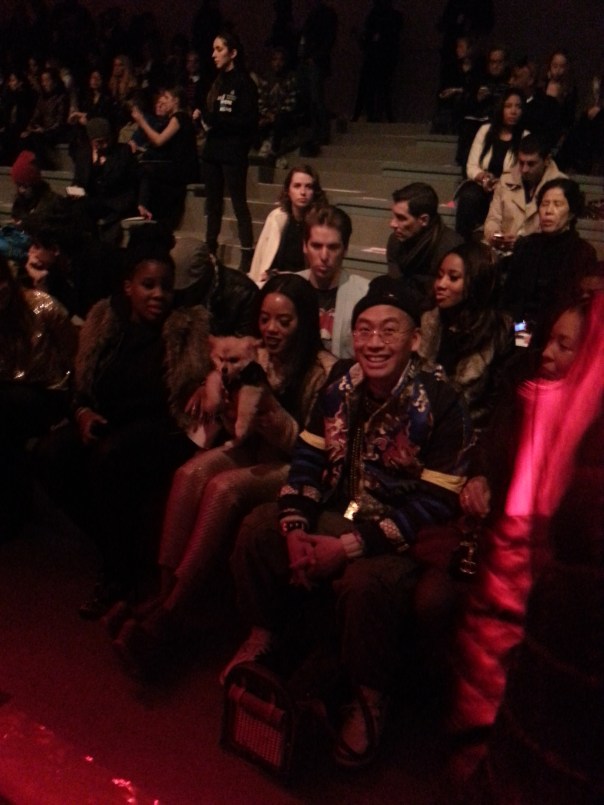 Angela Simmons at Vivienne Tam Fall 2013 #NYFW