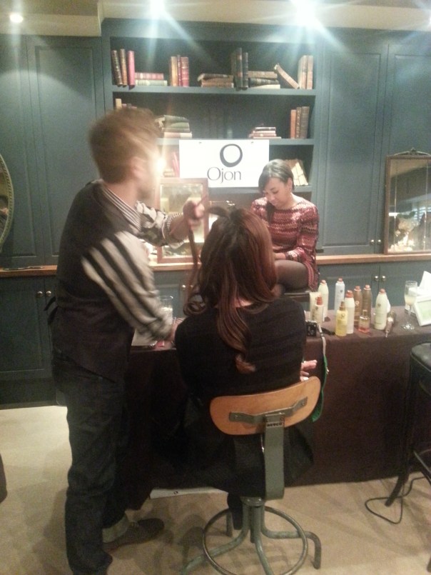 OJON Hair Touch ups at Birchbox NYFW lounge Soho House