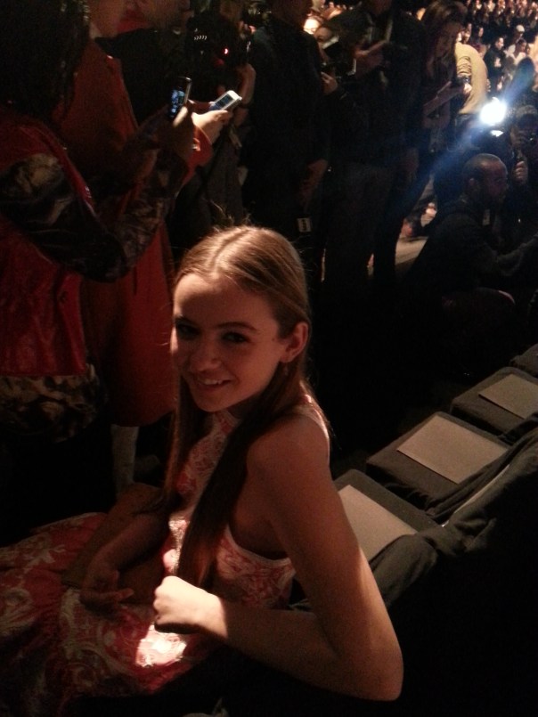 Morgan Saylor of hit show Homeland at Naeem Khan #NYFW FW13