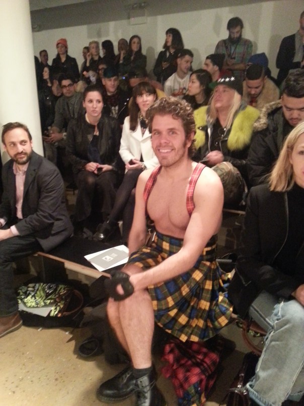Perez Hilton at Jeremy Scott#NYFW FW13. Milk Studios